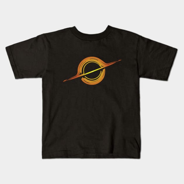 Black Hole (Singularity) Kids T-Shirt by Hornak Designs